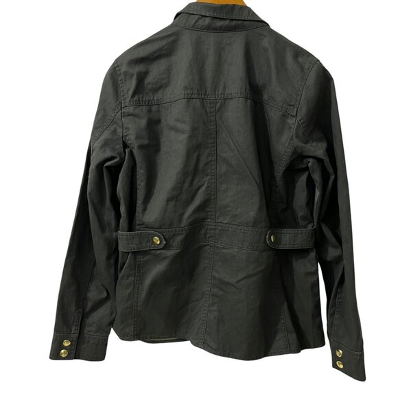 J Crew Olive Field Mechanic Classic Rugged Military Utility Jacket S - Picture 2 of 11